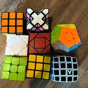 Assortment of cubing puzzles